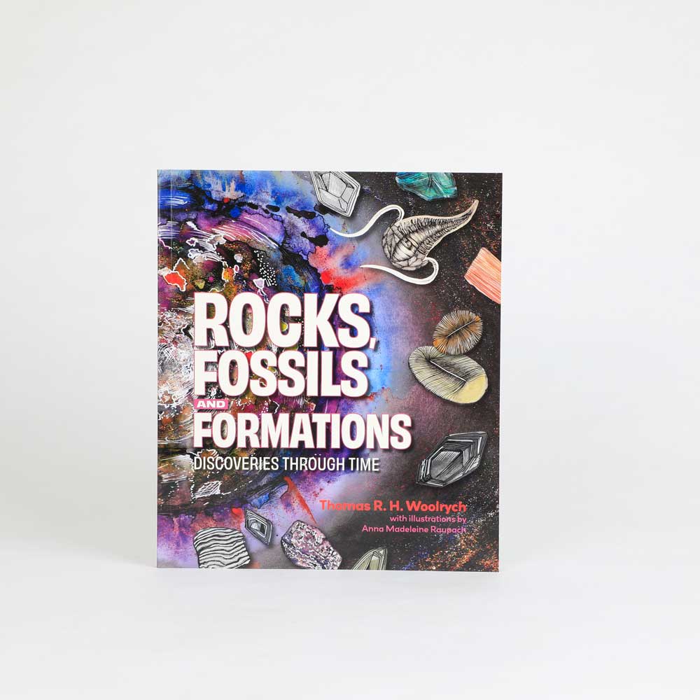 Rocks, Fossils and Formations book on white background for Australian Museum Shop online