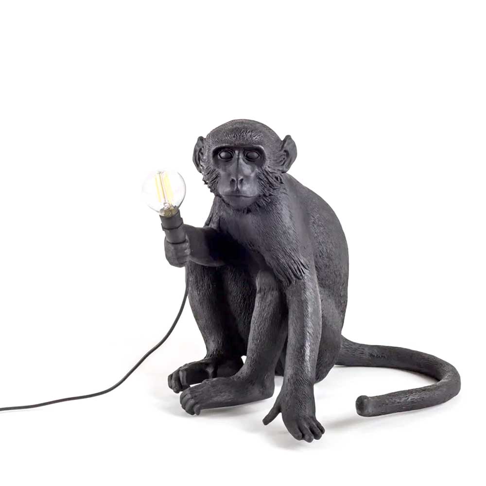 Seated monkey lamp. Cast resin. Australian Museum Shop online