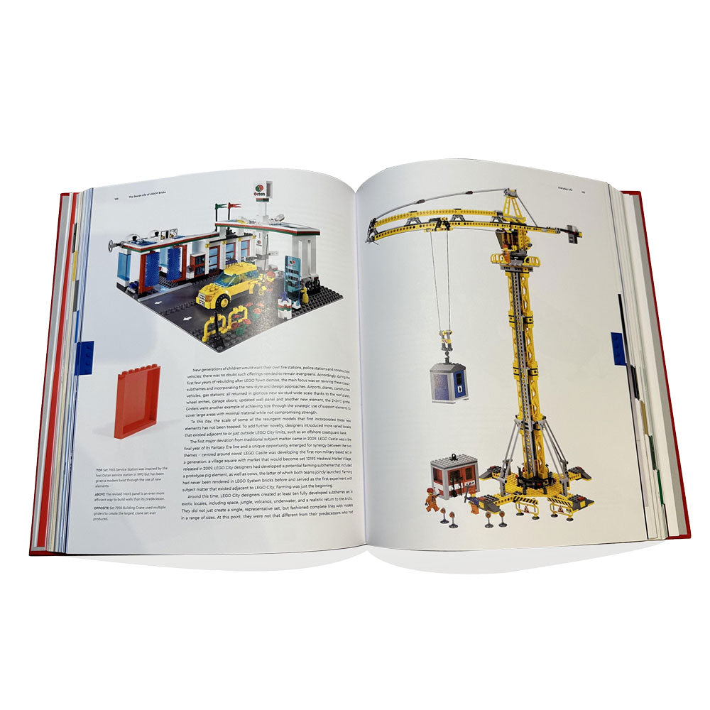 The Secret life of Lego book interior pages on white background