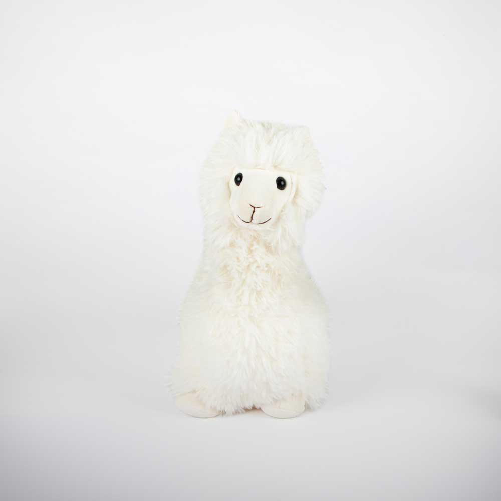 Snuggleluvs Alpaca plush toy on white background