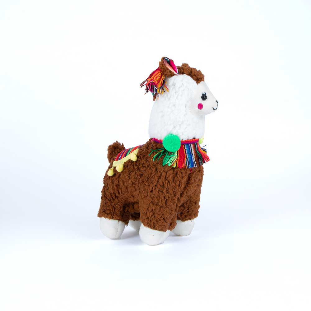 Llama Stuffed Toy on white background