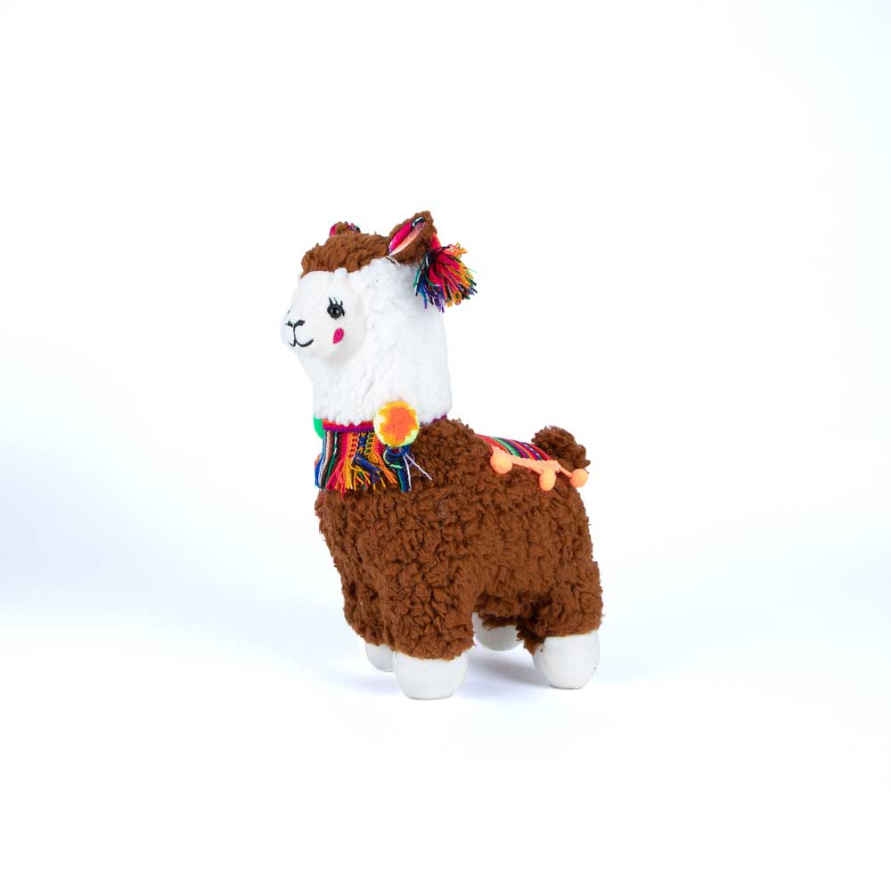 Llama Stuffed Toy on white background