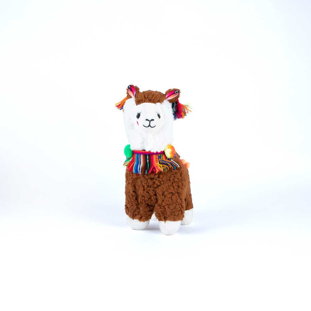 Llama Stuffed Toy on white background