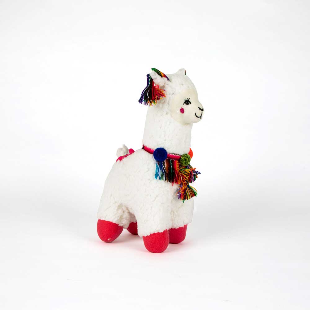 Llama Stuffed Toy on white background