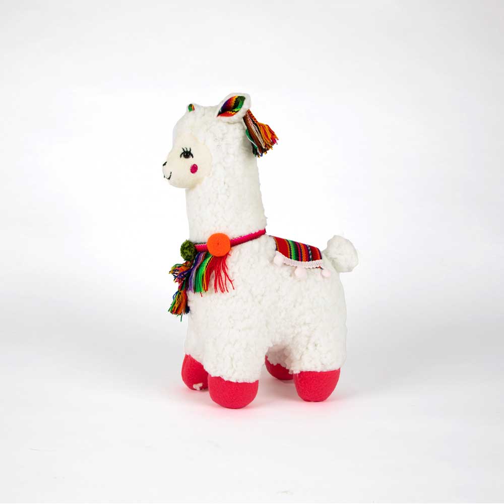 Llama Stuffed Toy on white background