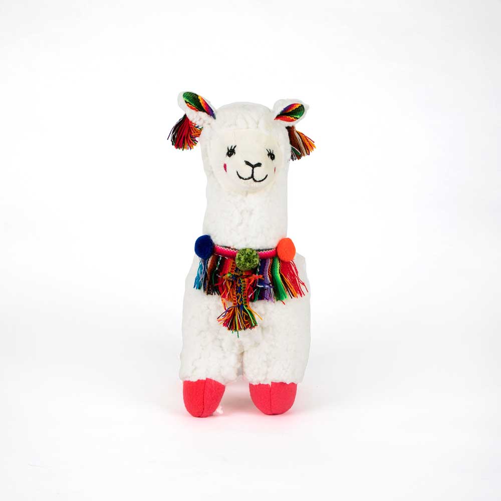 Llama Stuffed Toy on white background