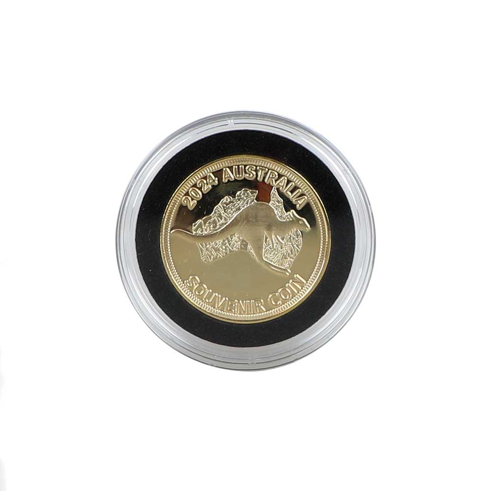 Sydney commemorative collectible COIN photographed on white background for the Australian Museum Shop online