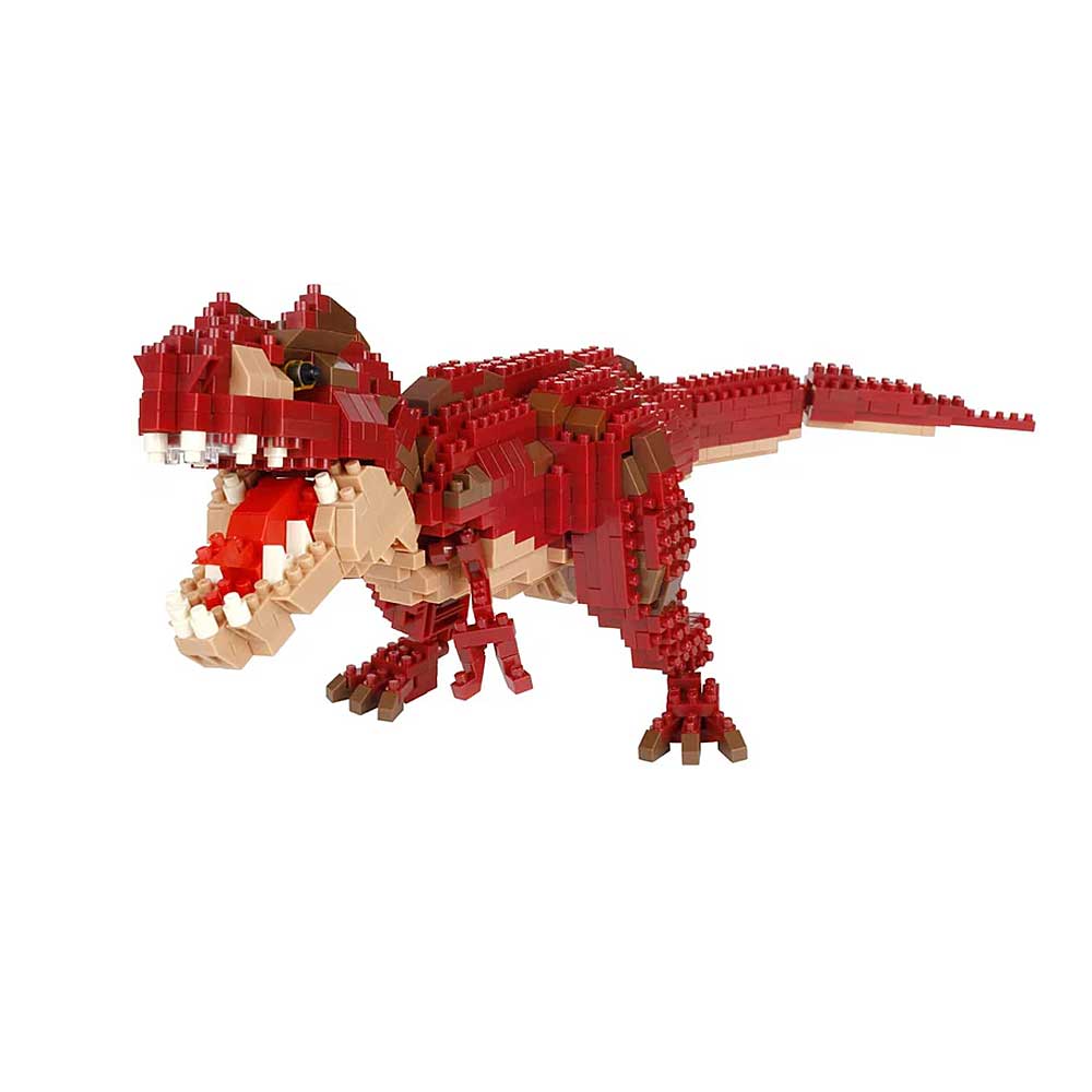 Tyrannosaurus Rex Dinosaur Nanoblock on white background