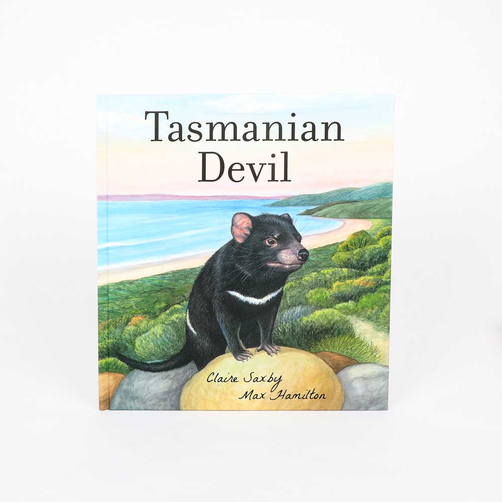 Tasmanian Devil book on white background