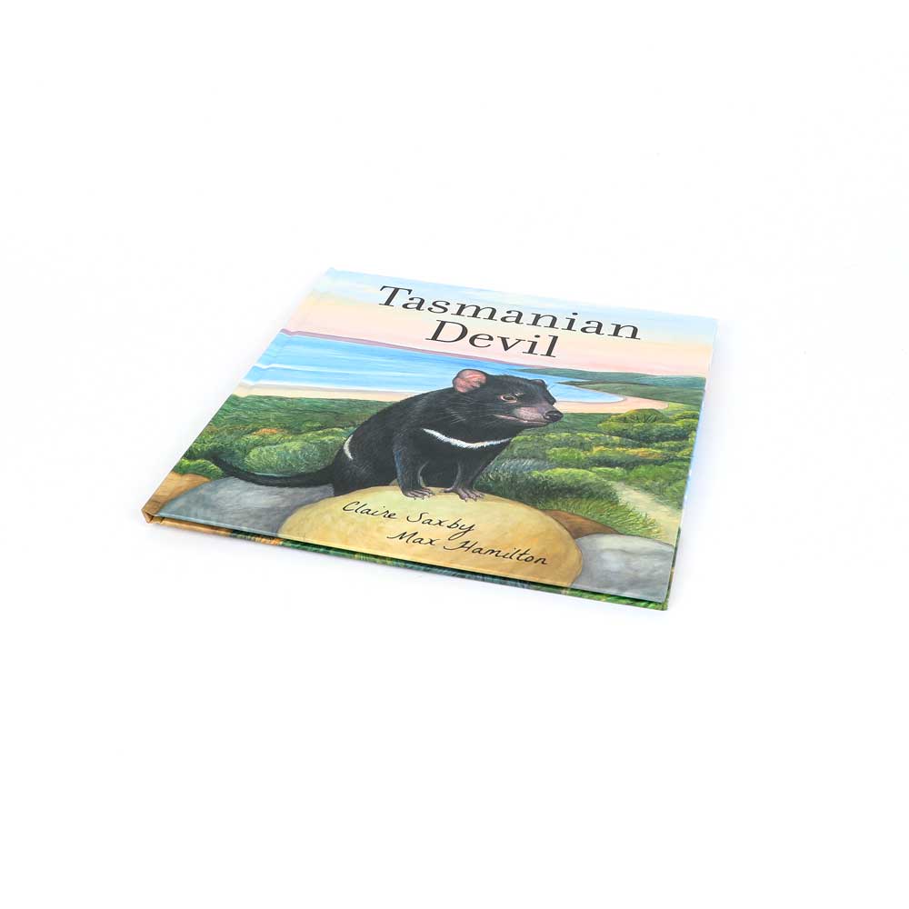 Tasmanian Devil book on white background