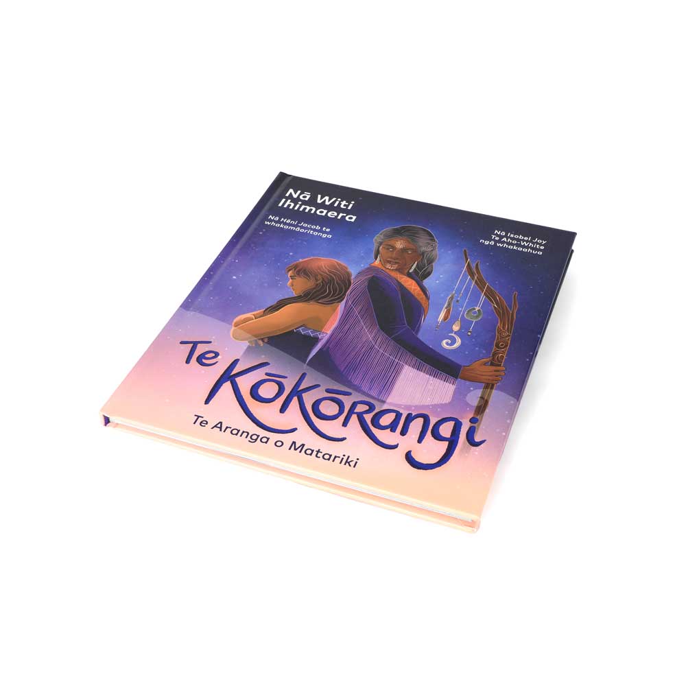 Te Kokorangi book on white background