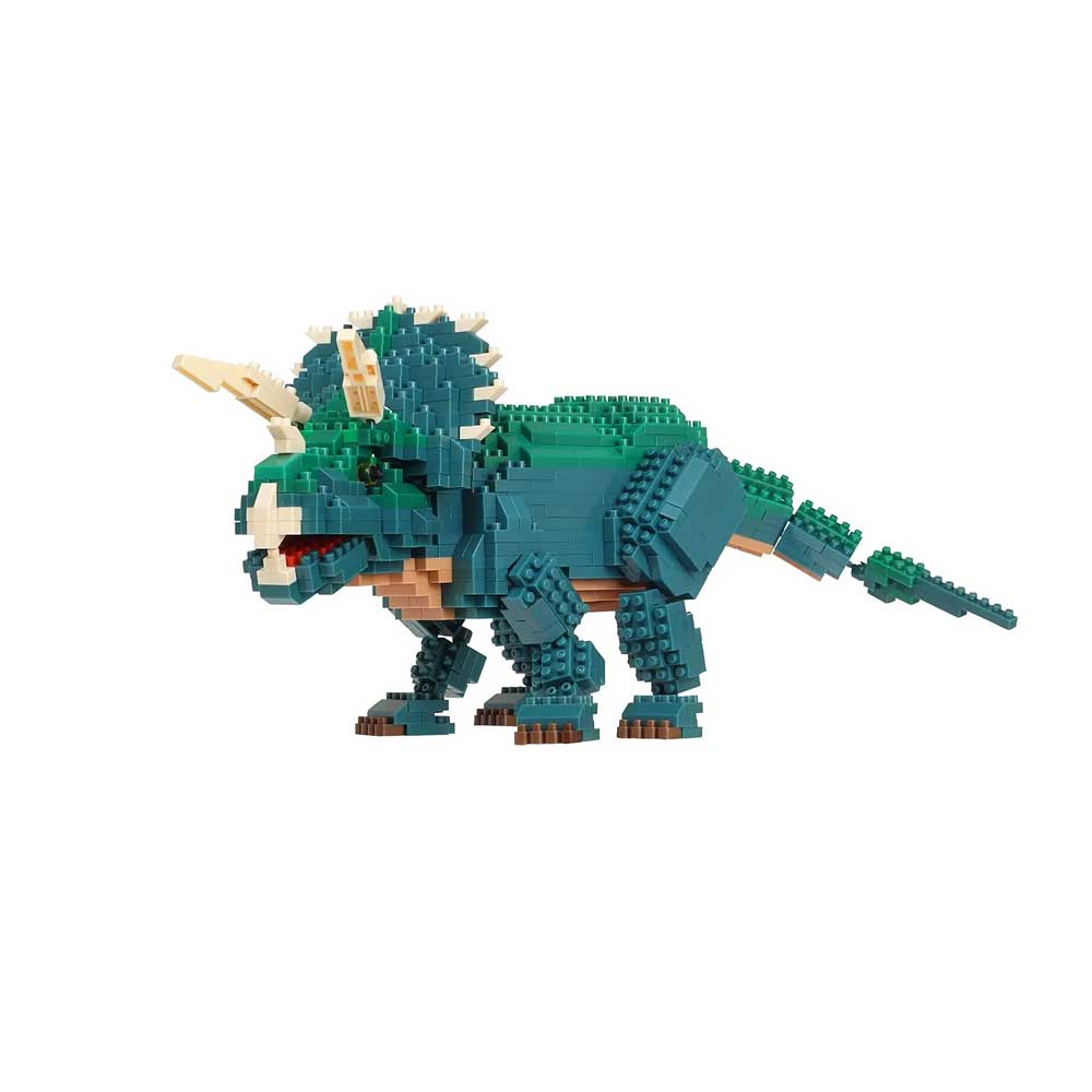 Triceratops Dinosaur Nanoblock on white background