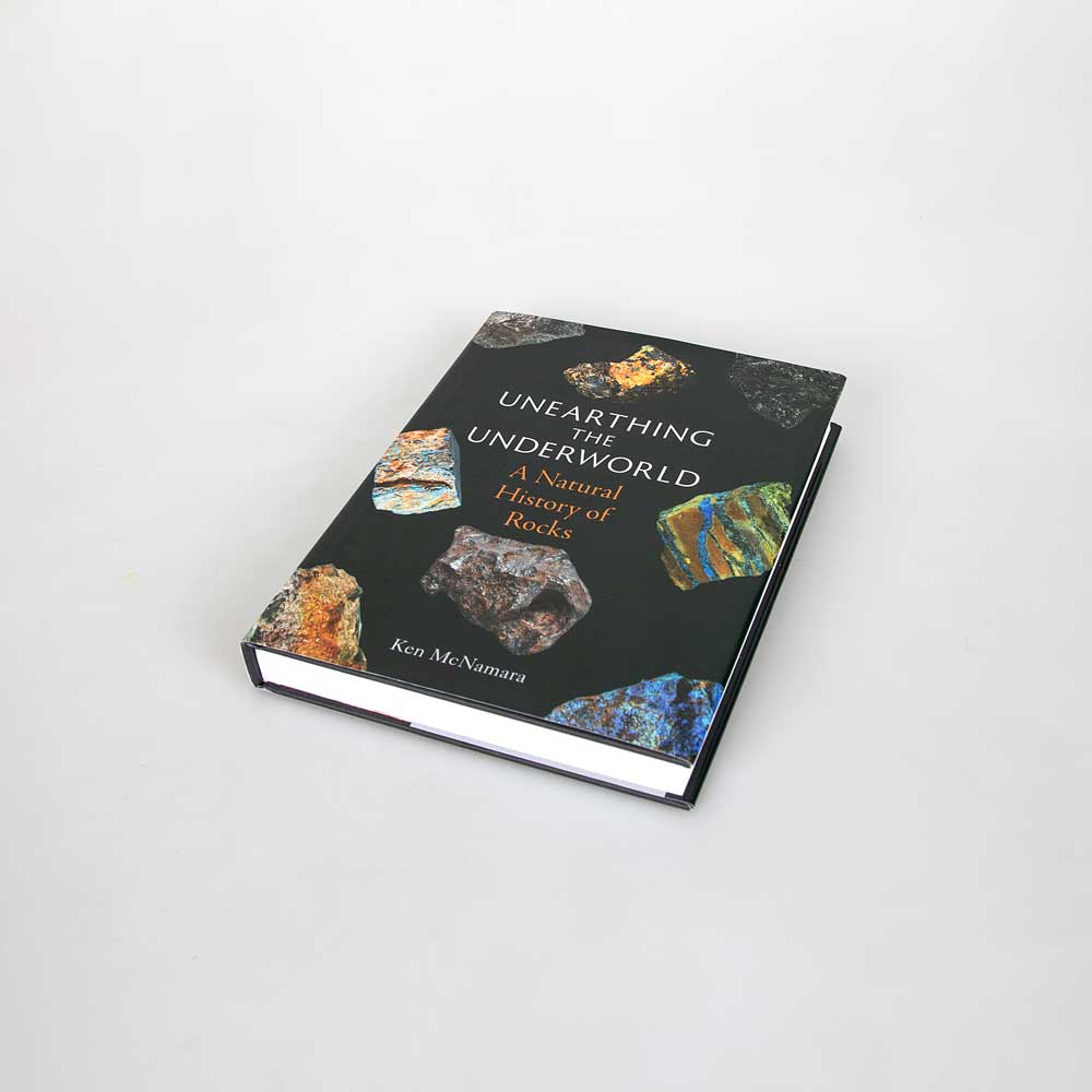 Unearthing the underworld: a natural history of rocks photographed on white background for Australian Museum Shop online