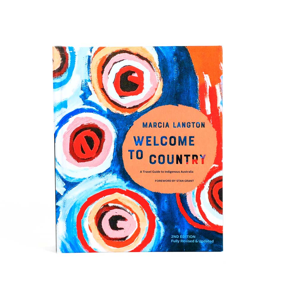 Marcia Langton: Welcome To Country hardcover guide book on white background for Australian Museum Shop online
