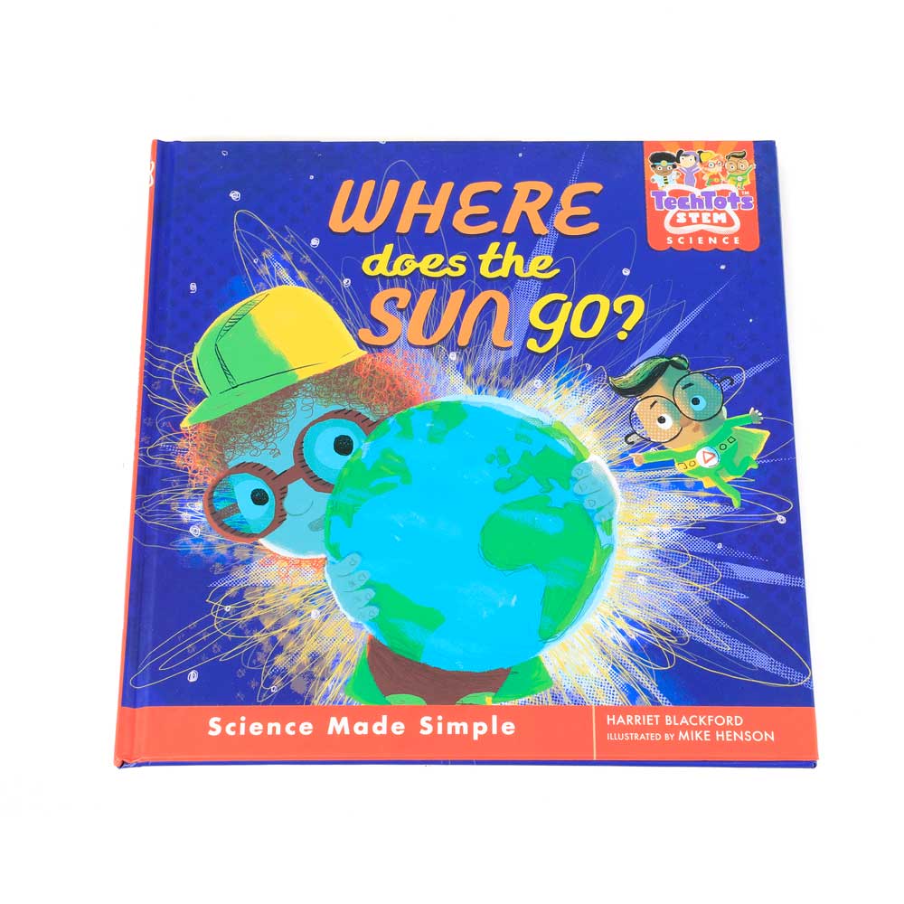 Science made simple Where does the sun go book. photographed against white background. Australian Museum Shop online