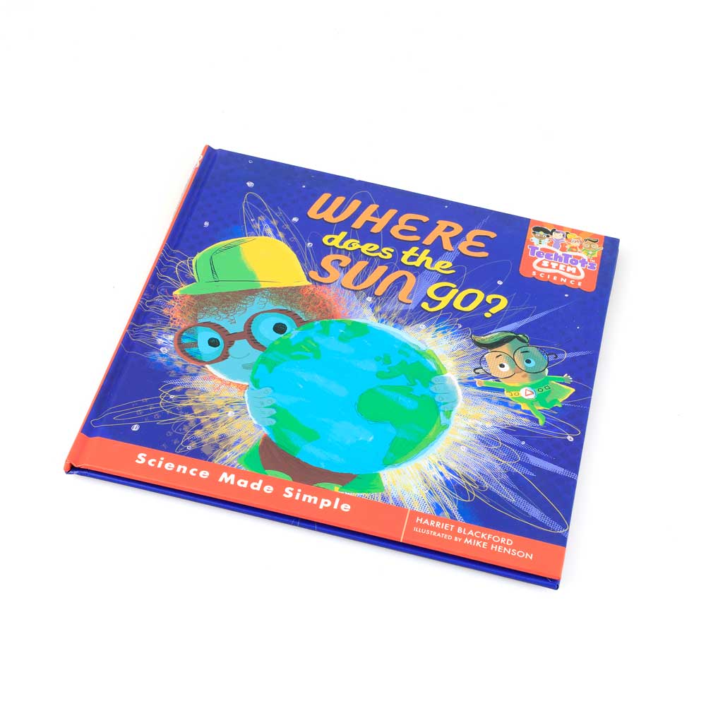 Science made simple Where does the sun go book. photographed against white background. Australian Museum Shop online