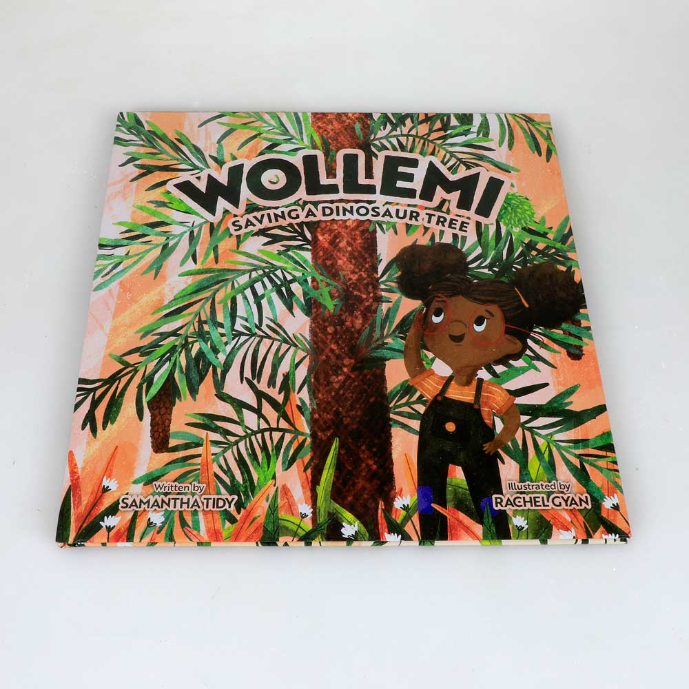 Wollemi: Saving a dinosaur tree book on white background for Australian Museum shop online