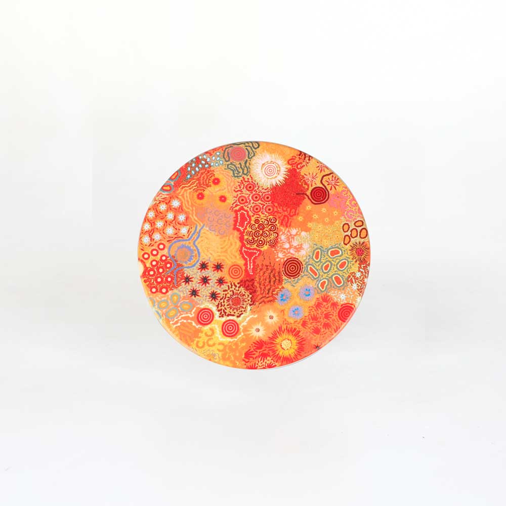 Ceramic coaster photographed on white background for Australian Museum Shop online