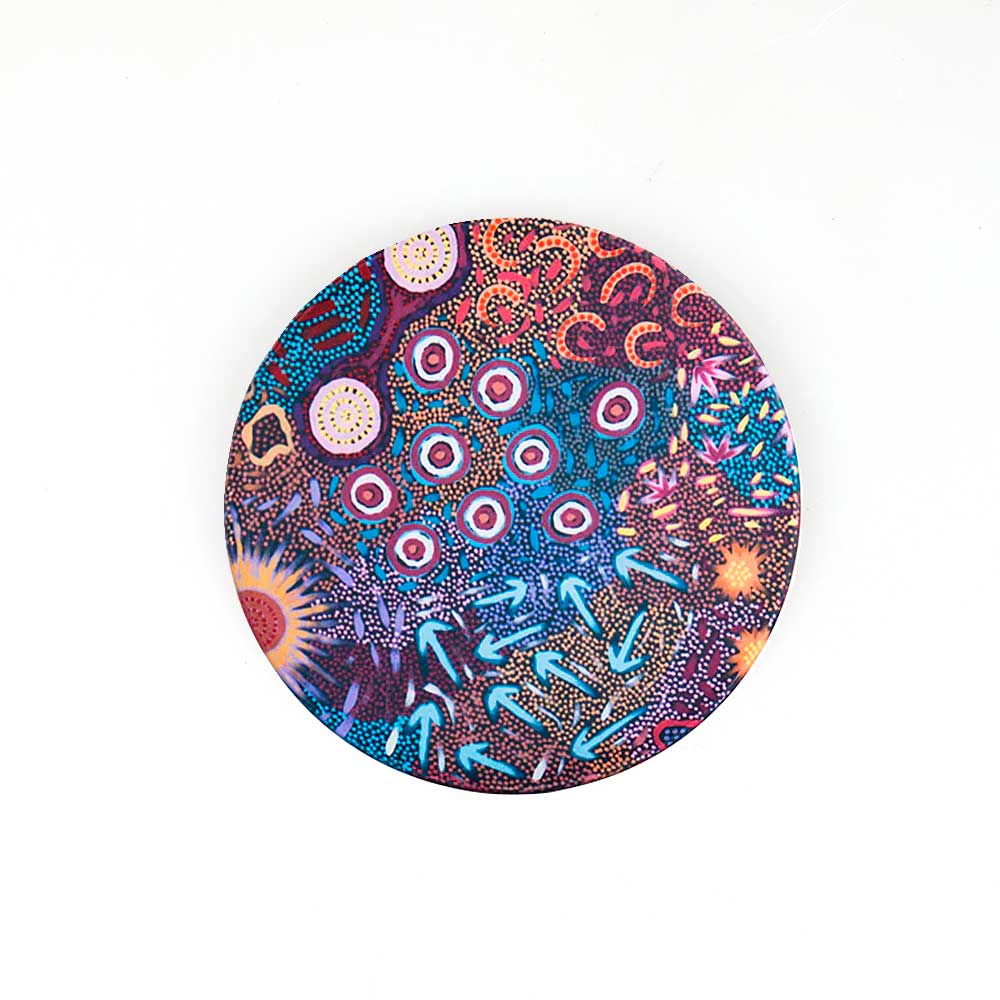 Ceramic coaster photographed on white background for Australian Museum Shop online