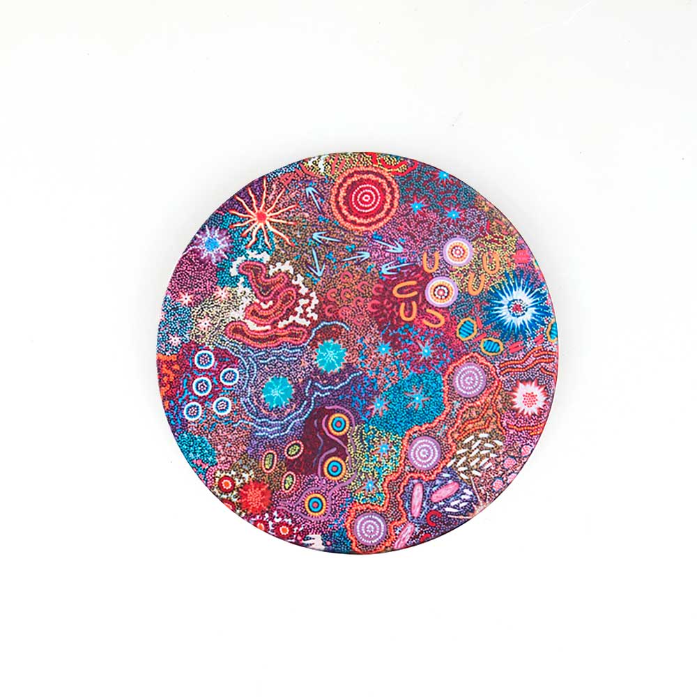 Ceramic coaster photographed on white background for Australian Museum Shop online