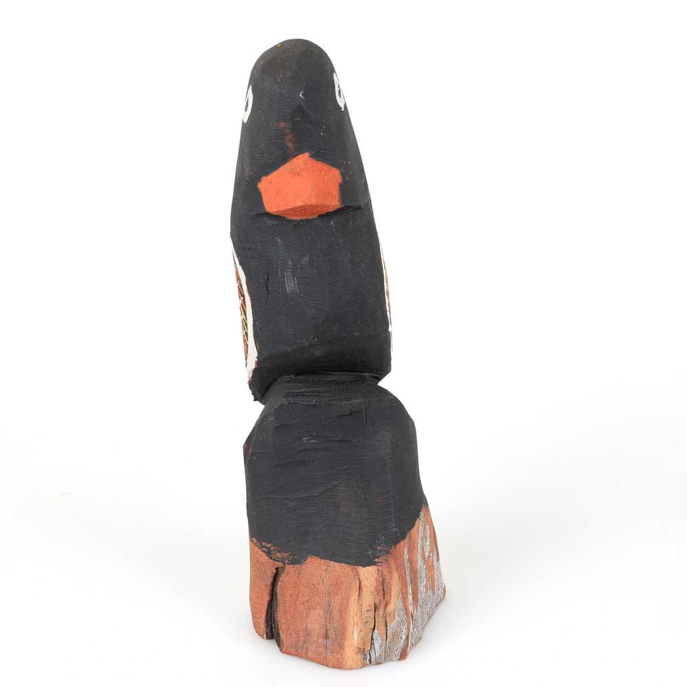 Small ironwood bird, hand carved and painted by Bathurst Island artist, Angelo Munkara for Tiwi Design Australian Museum Shop online