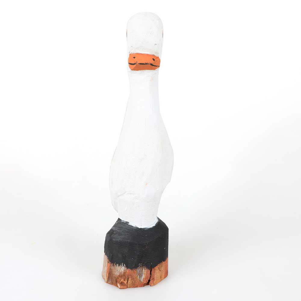 Angelo Munkara hand carved duck on white background for Australian Museum Shop online
