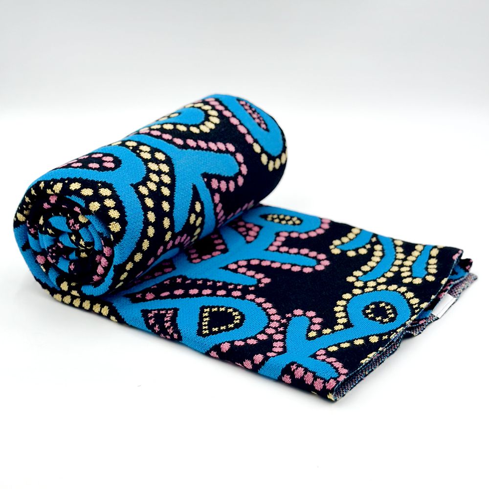 Pikilyi Jukurrpa cotton throw