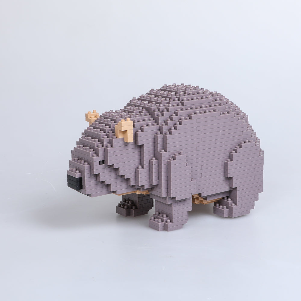Wombat brick construction kit by JEKCA. Australian Museum Shop online
