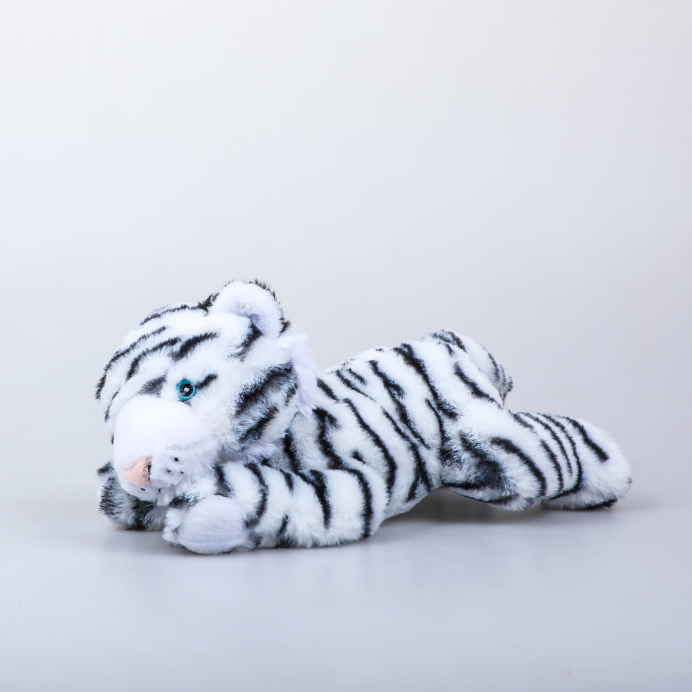ecokins soft white tiger photographed against white background Australian Museum Shop online