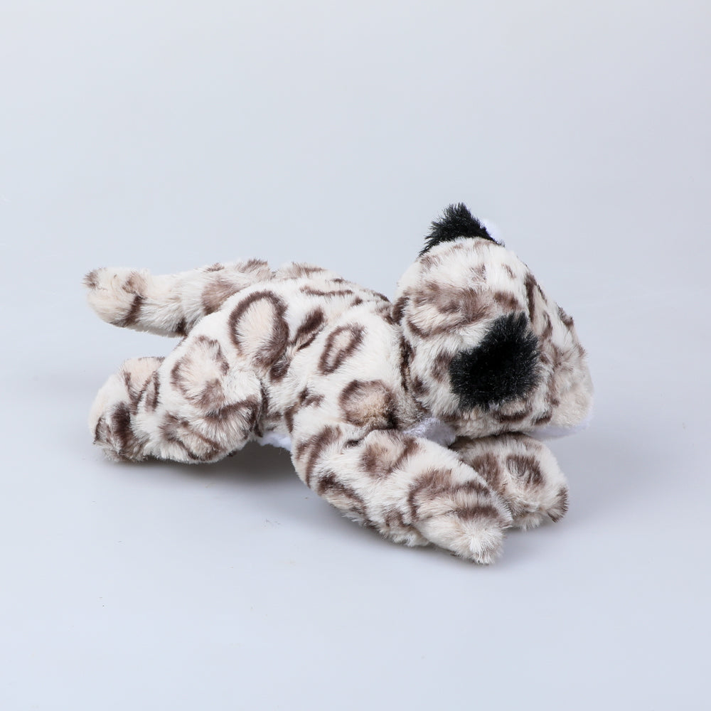 Mini snow leopard plush photographed on white background Australian Museum Shop online