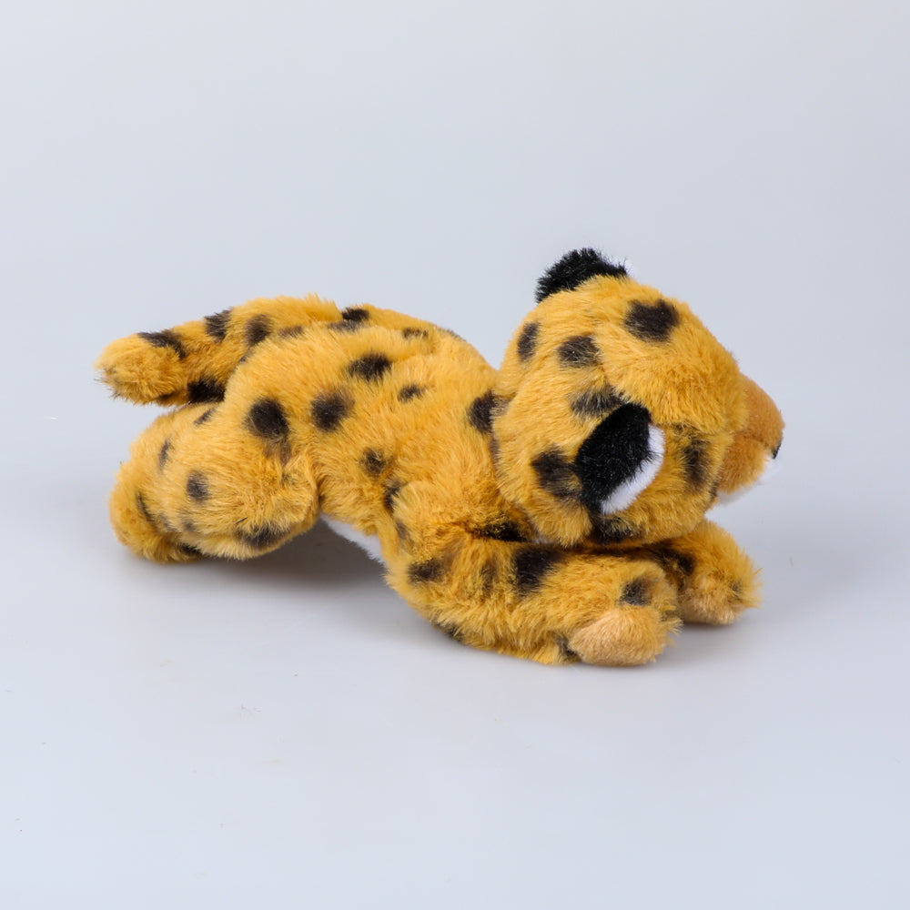 Cheetah ecokins plush toy photographed against white background. Australian Museum shop online