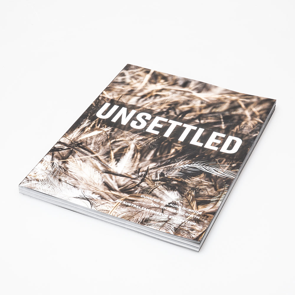 Unsettled exhibition catalogue. Australian Museum Shop online