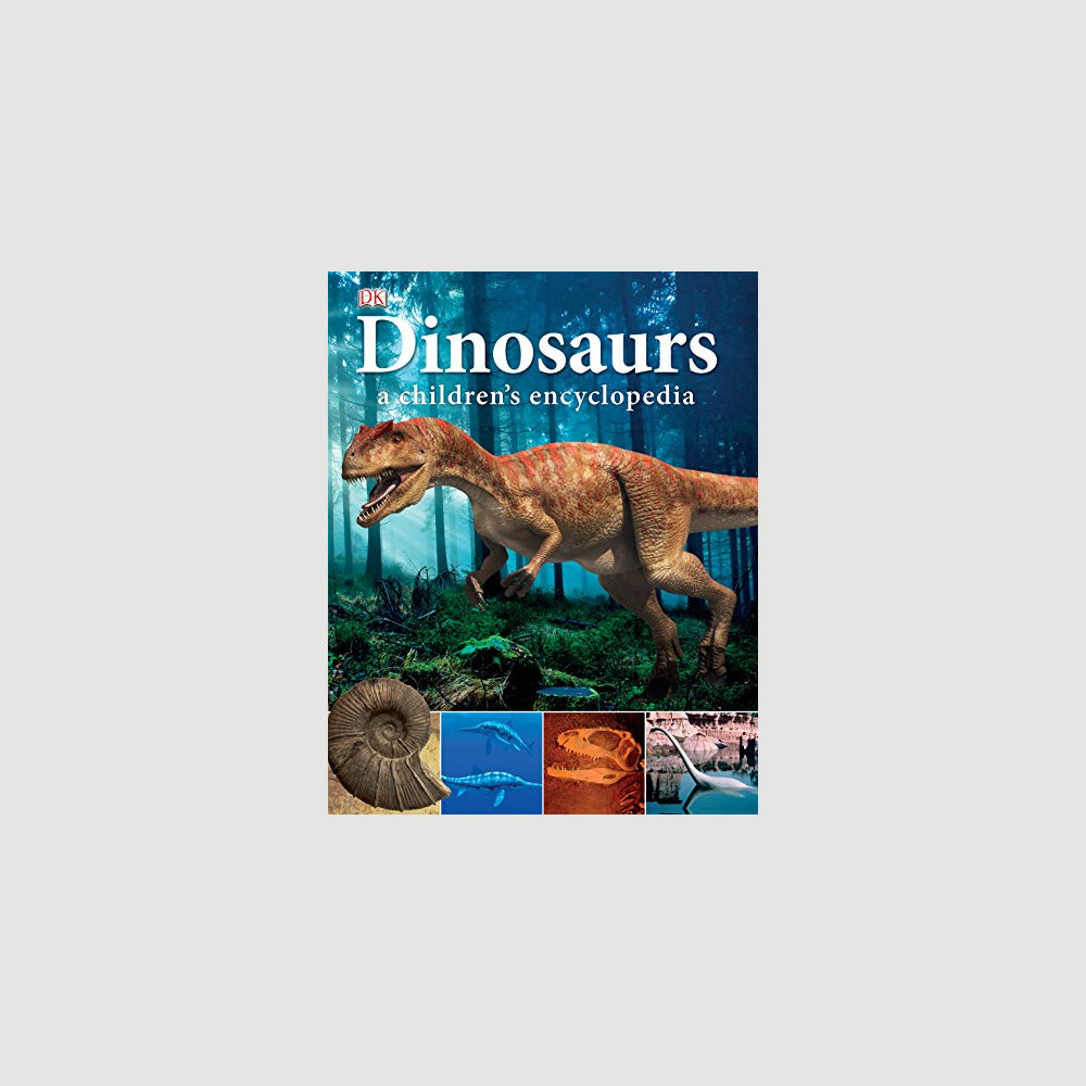 Dinosaurs a children's encyclodaedia on white background for the Australian Museum Shop online