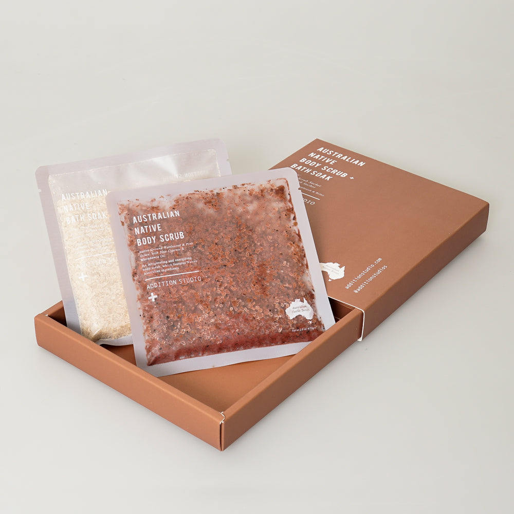 Australian Native Body scrub and bath soak. Australian Museum Shop online