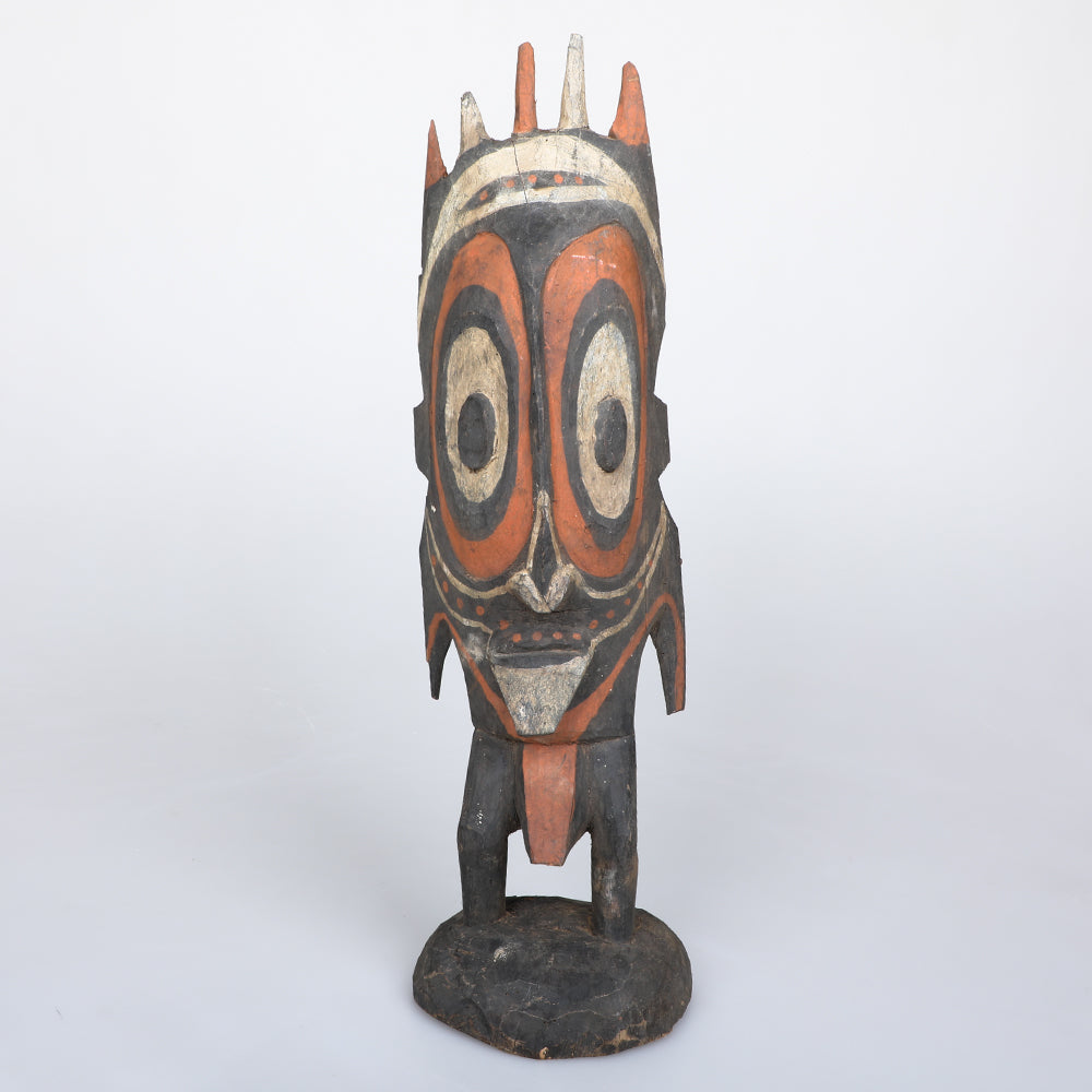 Authentic, hand carved figurative sculpture from Papua New Guinea's Sepik River region