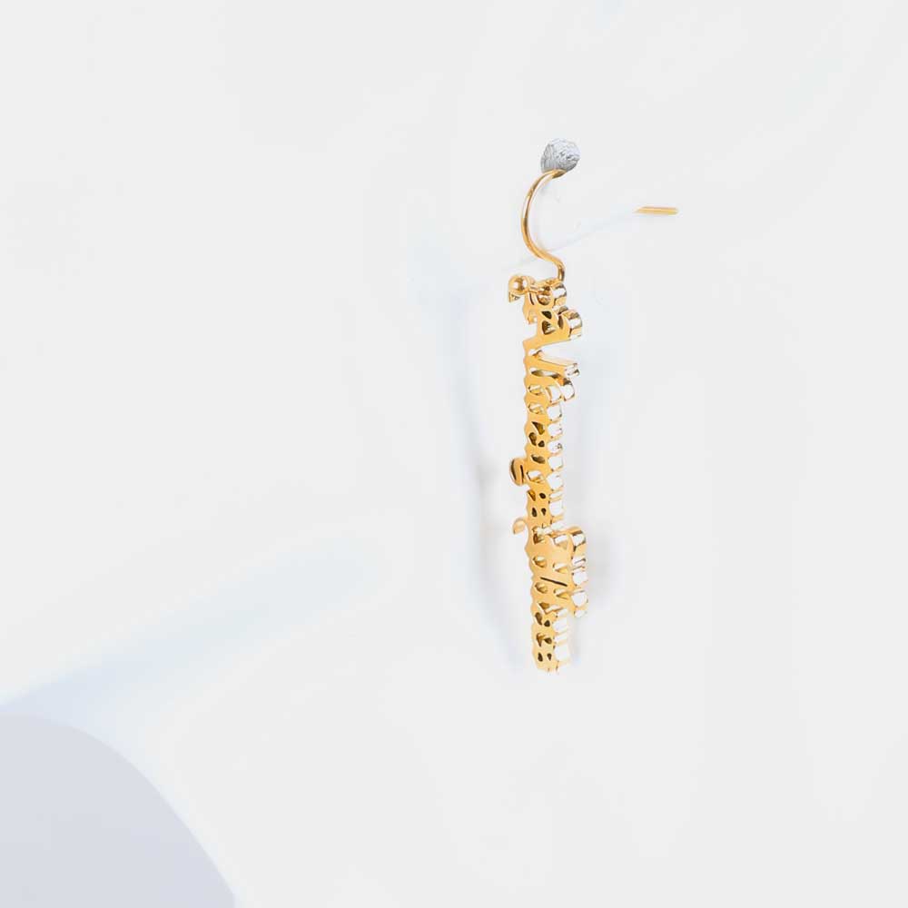 Always was always will be gold plated earrings by David Doyle. Australian Museum Shop online