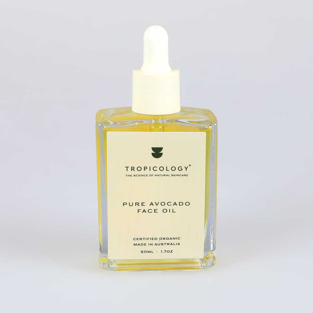 Avocado face oil for morning and night. Certified organic pure avocado oil. Australian Museum shop