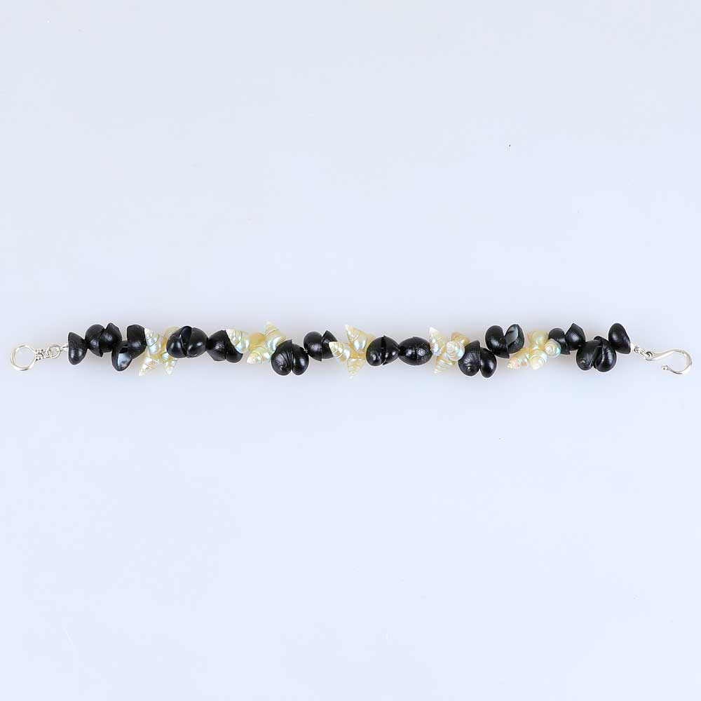 Black Crow & Maireener Shell - Bracelet, Jeanette James, Australian Museum Shop online