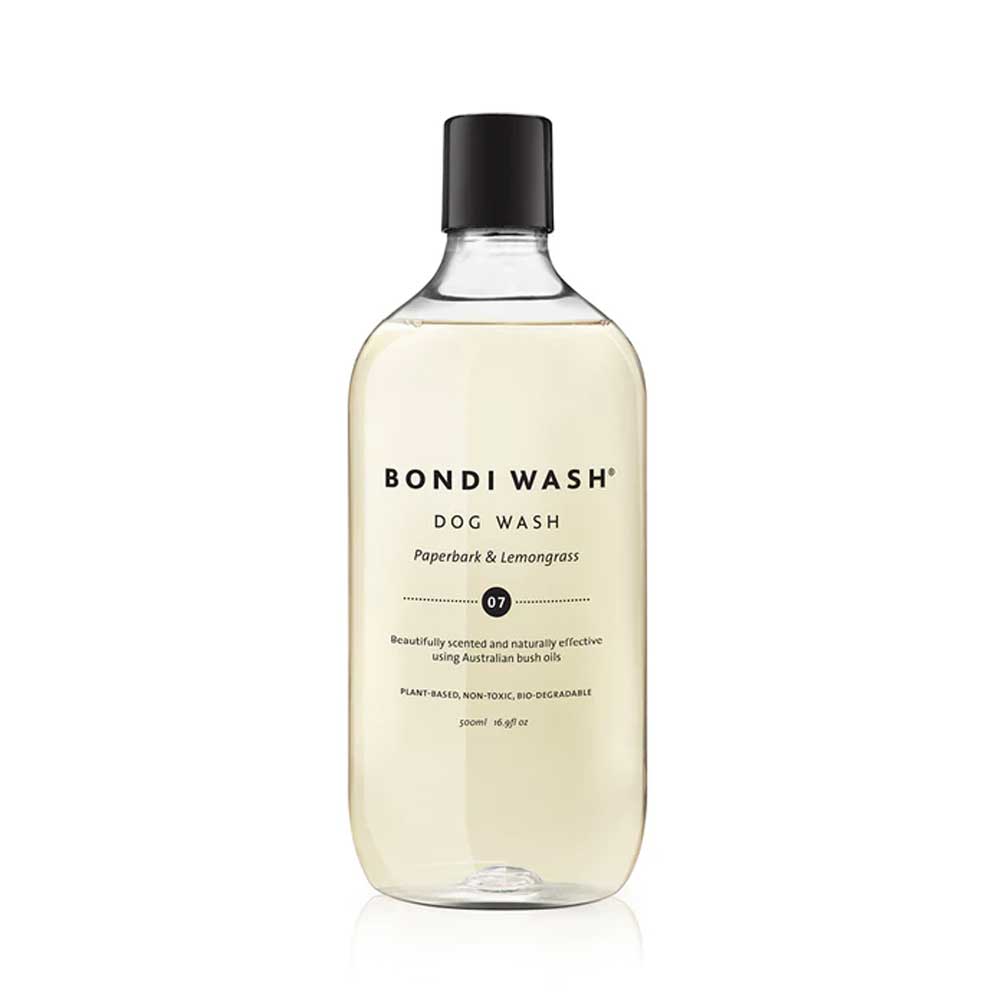 Bondi wash paperbark and lemon grass dog wash 500 ml bottle Australian Museum Shop 