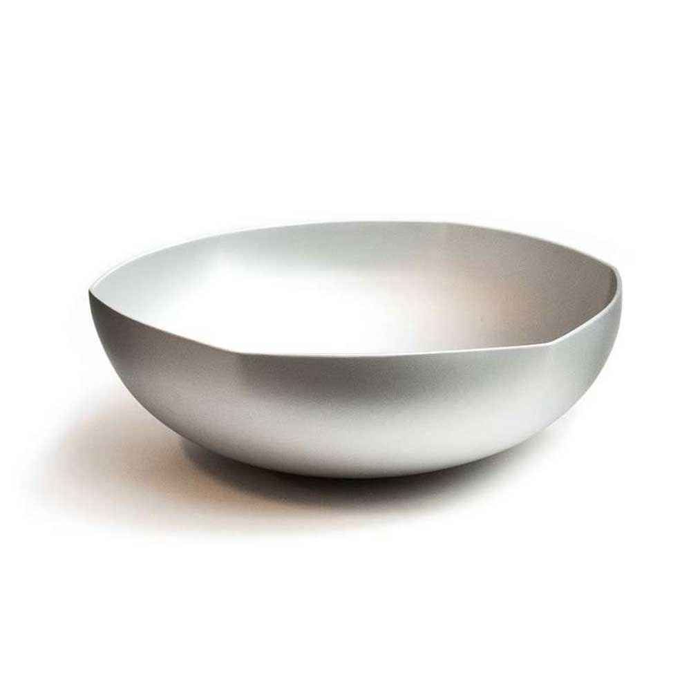 Medium sized anodised silver 6-point bowl. F!nk + Co, Australian Museum Shop