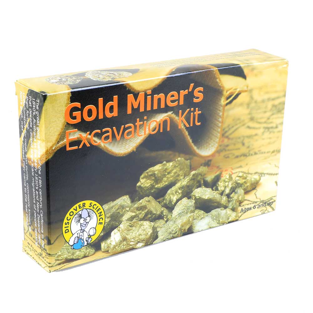 Gold miners excavation kit science education box Australian Museum Shop online