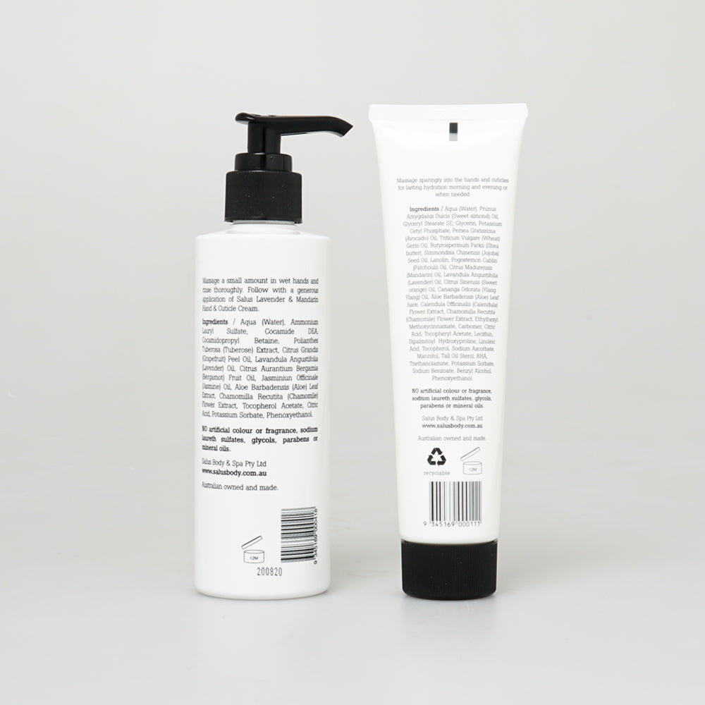 Tuberose & Grapefruit Hydrating Hand Wash and a Lavender and Mandarin Hand & Cuticle Cream Australian Museum Shop online