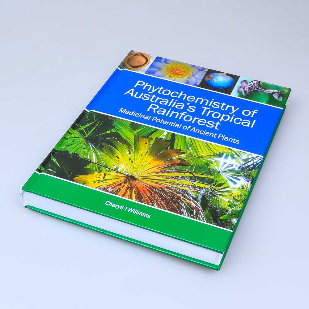 Phytochemistry of Australias Tropical Rainforest book photographed on white background
