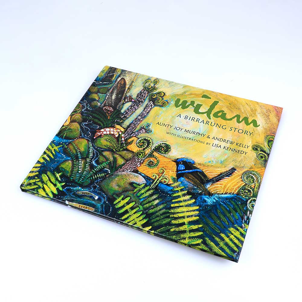 Wilam A Birrarung Story book photographed on white background. Australian Museum shop online