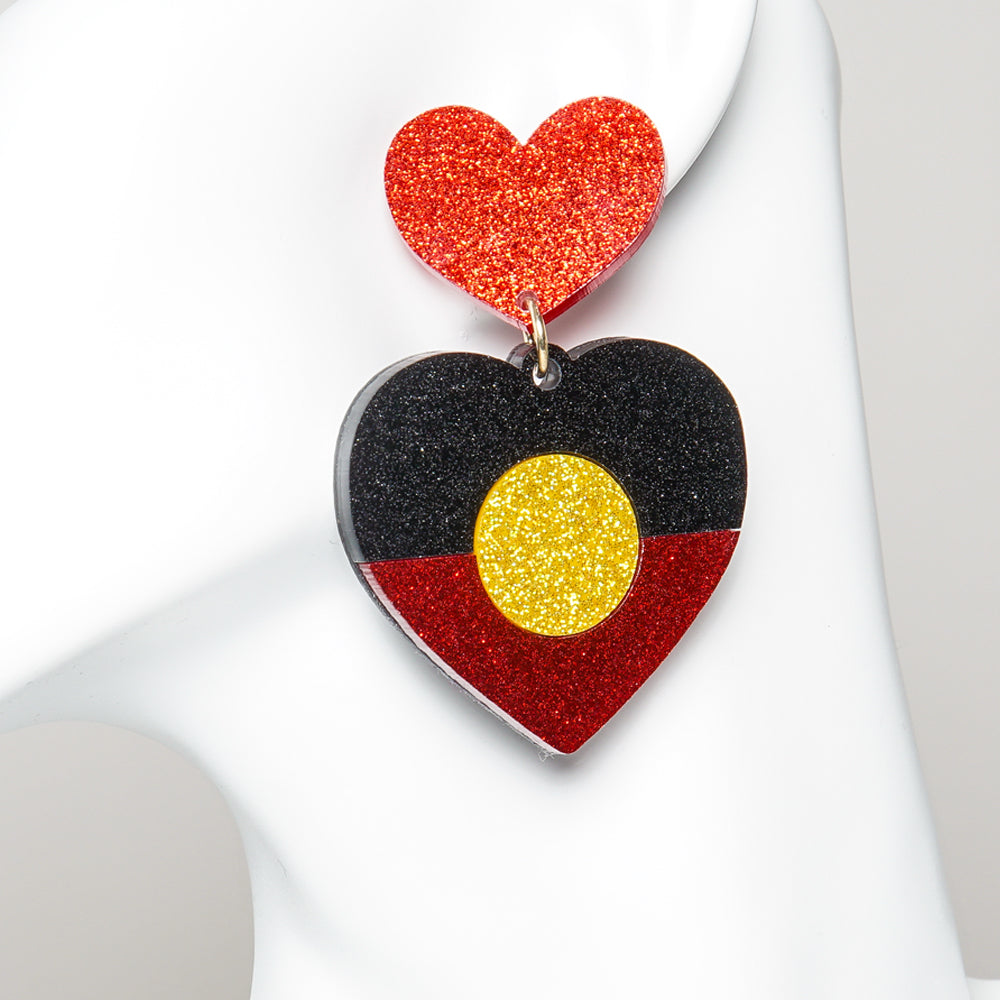 Haus of Dizzy - Indigenous Pride Glitter Earrings
